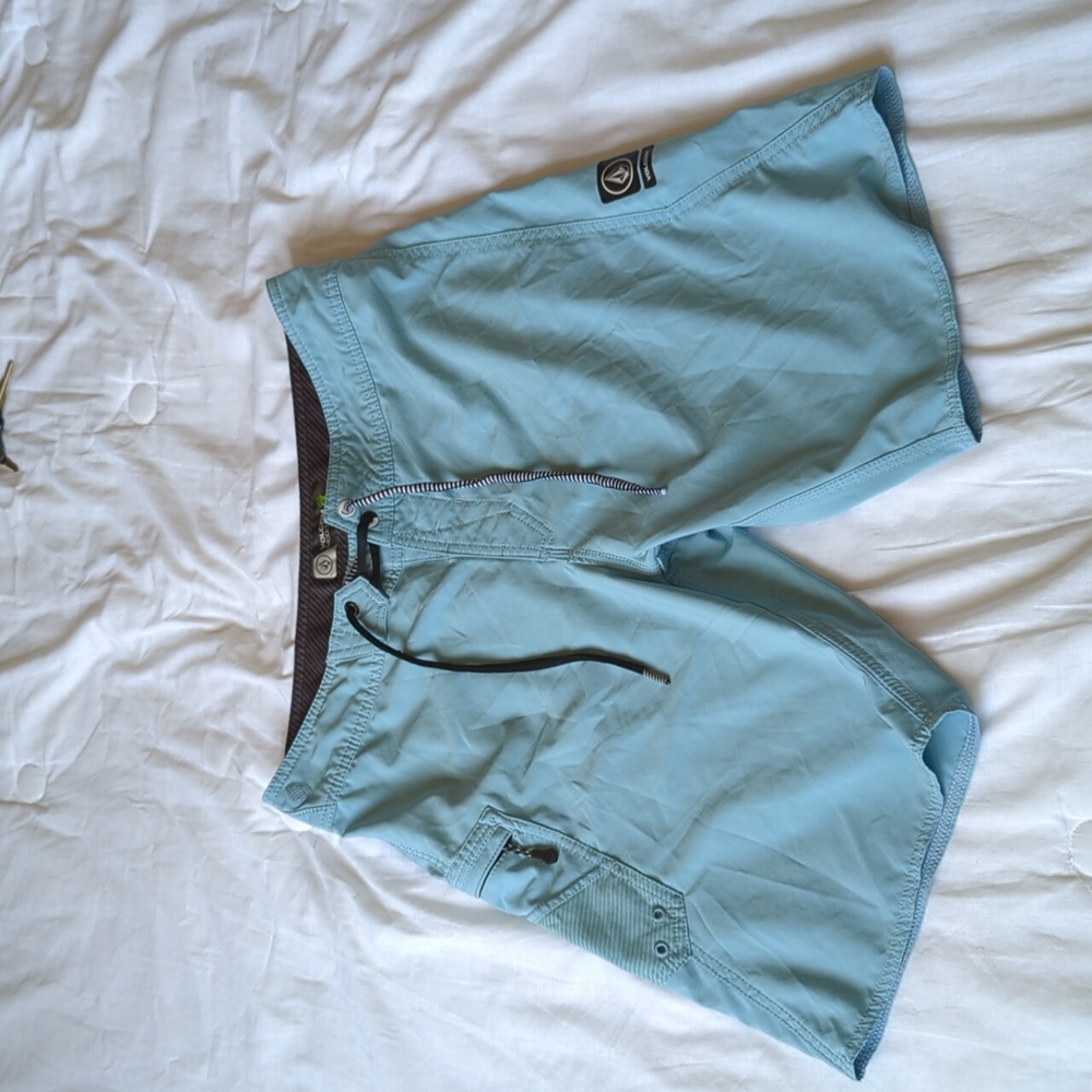 Volcom 31 in swim shorts trunks vlue